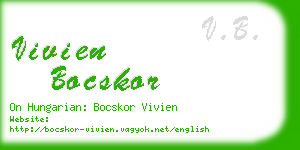 vivien bocskor business card